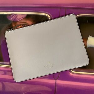 KATE SPADE Blush Pink Tusk Zip Envelope NWOT